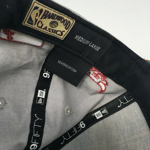 Chicago Bulls Windy City Baseball Cap NBA Gray Red New Era Size M/L Snapback Hat - Picture 12 of 12